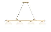 Four Light Billiard by Z-Lite - Cordon Collection, Heritage Brass Finish - 2306-4HBR-DMO14