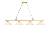 Four Light Billiard by Z-Lite - Cordon Collection, Heritage Brass Finish - 2306-4HBR-GM16
