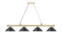 Four Light Billiard by Z-Lite - Cordon Collection, Heritage Brass Finish - 2306-4HBR-MMB