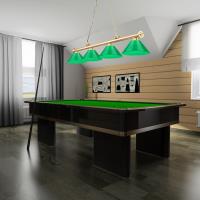 Four Light Billiard by Z-Lite - Cordon Collection, Heritage Brass Finish - 2306-4HBR-PGR