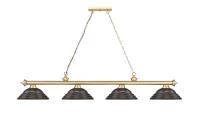 Four Light Billiard by Z-Lite - Cordon Collection, Heritage Brass Finish - 2306-4HBR-SBRZ