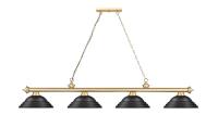 Four Light Billiard by Z-Lite - Cordon Collection, Heritage Brass Finish - 2306-4HBR-SMB