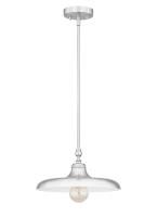 One Light Pendant by Z-Lite - Camden Collection, Brushed Nickel Finish - 2308P14-BN