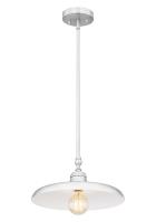 One Light Pendant by Z-Lite - Camden Collection, Brushed Nickel Finish - 2308P14-BN
