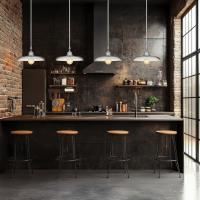 One Light Pendant by Z-Lite - Camden Collection, Brushed Nickel Finish - 2308P14-BN