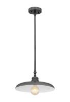 One Light Pendant by Z-Lite - Camden Collection, Modern Bronze Finish - 2308P14-MBZ