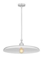 One Light Pendant by Z-Lite - Camden Collection, Brushed Nickel Finish - 2308P24-BN