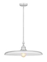 One Light Pendant by Z-Lite - Camden Collection, Brushed Nickel Finish - 2308P24-BN