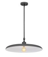 One Light Pendant by Z-Lite - Camden Collection, Modern Bronze Finish - 2308P24-MBZ