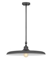 One Light Pendant by Z-Lite - Camden Collection, Modern Bronze Finish - 2308P24-MBZ