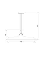 One Light Pendant by Z-Lite - Camden Collection, Modern Bronze Finish - 2308P24-MBZ