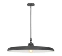 One Light Pendant by Z-Lite - Camden Collection, Modern Bronze Finish - 2308P32-MBZ