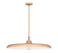One Light Pendant by Z-Lite - Camden Collection, Rubbed Brass Finish - 2308P32-RB