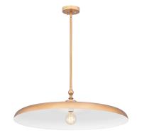 One Light Pendant by Z-Lite - Camden Collection, Rubbed Brass Finish - 2308P32-RB