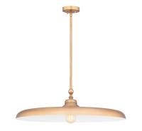 One Light Pendant by Z-Lite - Camden Collection, Rubbed Brass Finish - 2308P32-RB