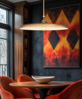 One Light Pendant by Z-Lite - Camden Collection, Rubbed Brass Finish - 2308P32-RB