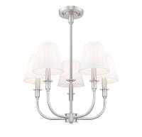 Five Light Chandelier by Z-Lite - Tova Collection, Brushed Nickel Finish - 3049-18C-BN
