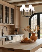 Five Light Chandelier by Z-Lite - Tova Collection, Matte Black Finish - 3049-18C-MB