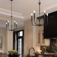Five Light Chandelier by Z-Lite - Tova Collection, Matte Black Finish - 3049-18C-MB