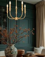 Five Light Chandelier by Z-Lite - Tova Collection, Rubbed Brass Finish - 3049-18C-RB