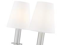 Two Light Wall Sconce by Z-Lite - Tova Collection, Brushed Nickel Finish - 3049-2S-BN