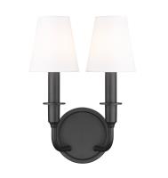 Two Light Wall Sconce by Z-Lite - Tova Collection, Matte Black Finish - 3049-2S-MB