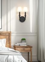 Two Light Wall Sconce by Z-Lite - Tova Collection, Matte Black Finish - 3049-2S-MB