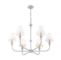Six Light Chandelier by Z-Lite - Tova Collection, Brushed Nickel Finish - 3049-32BN