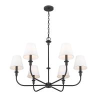 Six Light Chandelier by Z-Lite - Tova Collection, Matte Black Finish - 3049-32MB