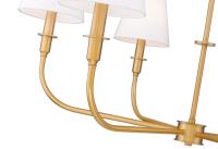 Six Light Chandelier by Z-Lite - Tova Collection, Rubbed Brass Finish - 3049-32RB