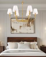 Six Light Chandelier by Z-Lite - Tova Collection, Rubbed Brass Finish - 3049-32RB