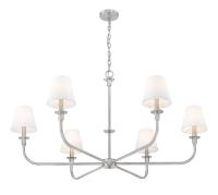 Six Light Chandelier by Z-Lite - Tova Collection, Brushed Nickel Finish - 3049-45BN