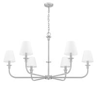Six Light Chandelier by Z-Lite - Tova Collection, Brushed Nickel Finish - 3049-45BN