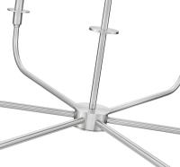Six Light Chandelier by Z-Lite - Tova Collection, Brushed Nickel Finish - 3049-45BN