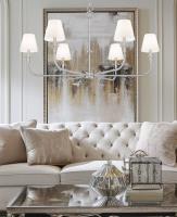 Six Light Chandelier by Z-Lite - Tova Collection, Brushed Nickel Finish - 3049-45BN