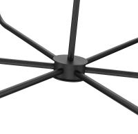 Six Light Chandelier by Z-Lite - Tova Collection, Matte Black Finish - 3049-45MB