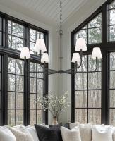 Six Light Chandelier by Z-Lite - Tova Collection, Matte Black Finish - 3049-45MB