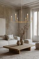 Six Light Chandelier by Z-Lite - Tova Collection, Rubbed Brass Finish - 3049-45RB