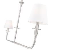 Two Light Linear Chandelier by Z-Lite - Tova Collection, Brushed Nickel Finish - 3049-60L-BN