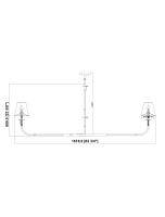 Two Light Linear Chandelier by Z-Lite - Tova Collection, Brushed Nickel Finish - 3049-60L-BN