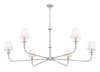 Six Light Chandelier by Z-Lite - Tova Collection, Brushed Nickel Finish - 3049-62BN