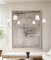 Six Light Chandelier by Z-Lite - Tova Collection, Brushed Nickel Finish - 3049-62BN
