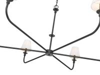 Six Light Chandelier by Z-Lite - Tova Collection, Matte Black Finish - 3049-62MB