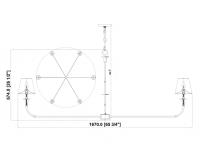 Six Light Chandelier by Z-Lite - Tova Collection, Matte Black Finish - 3049-62MB
