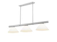 Three Light Billiard by Z-Lite - Vanguard Collection, Brushed Nickel Finish - 3050-3BN-AMO14