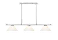 Three Light Billiard by Z-Lite - Vanguard Collection, Brushed Nickel Finish - 3050-3BN-AMO14
