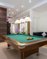 Three Light Billiard by Z-Lite - Vanguard Collection, Brushed Nickel Finish - 3050-3BN-AMO14