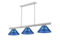 Three Light Billiard by Z-Lite - Vanguard Collection, Brushed Nickel Finish - 3050-3BN-ARDB