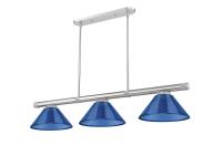 Three Light Billiard by Z-Lite - Vanguard Collection, Brushed Nickel Finish - 3050-3BN-ARDB