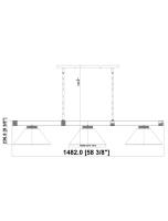 Three Light Billiard by Z-Lite - Vanguard Collection, Brushed Nickel Finish - 3050-3BN-ARDB